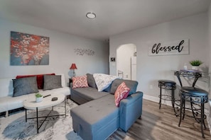 TV, fireplace - TheSuiteOne @ The Garland Suites (Spokane)