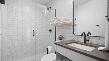 Een douche, een haardroger