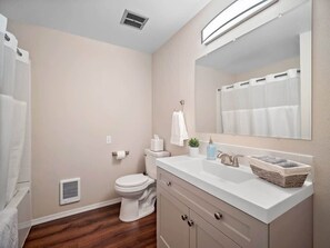 Shower, hair dryer