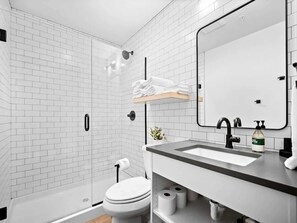 Shower, hair dryer