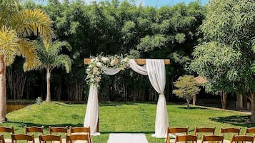 Espace banquet en plein air