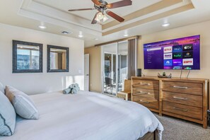 2 slaapkamers, een strijkplank/strijkijzer, wifi, beddengoed