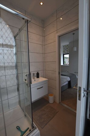 Shower, hair dryer