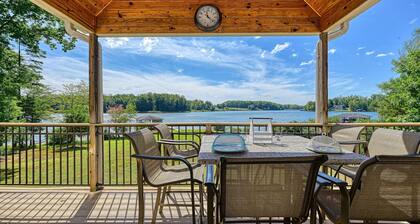 Lakefront Escape w/ Dock, Firepit & Sunset Views
