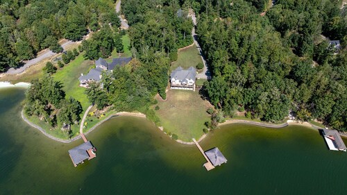 Lakefront Escape w/ Dock, Firepit & Sunset Views