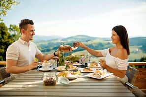 Blick von der Unterkunft