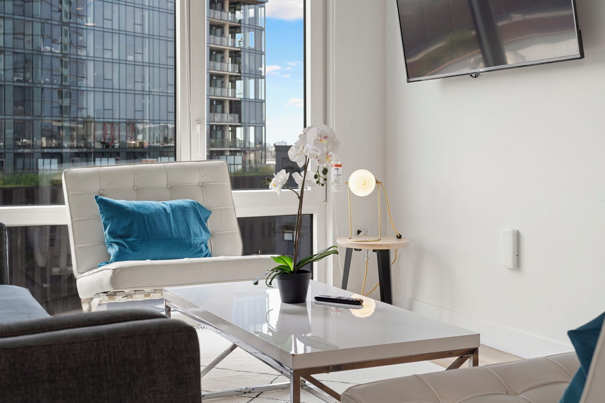 Business-Suite, Stadtblick | Wohnbereich