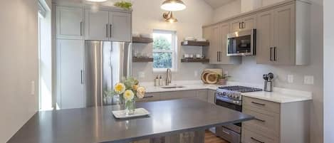 Microwave, oven, stovetop, paper towels