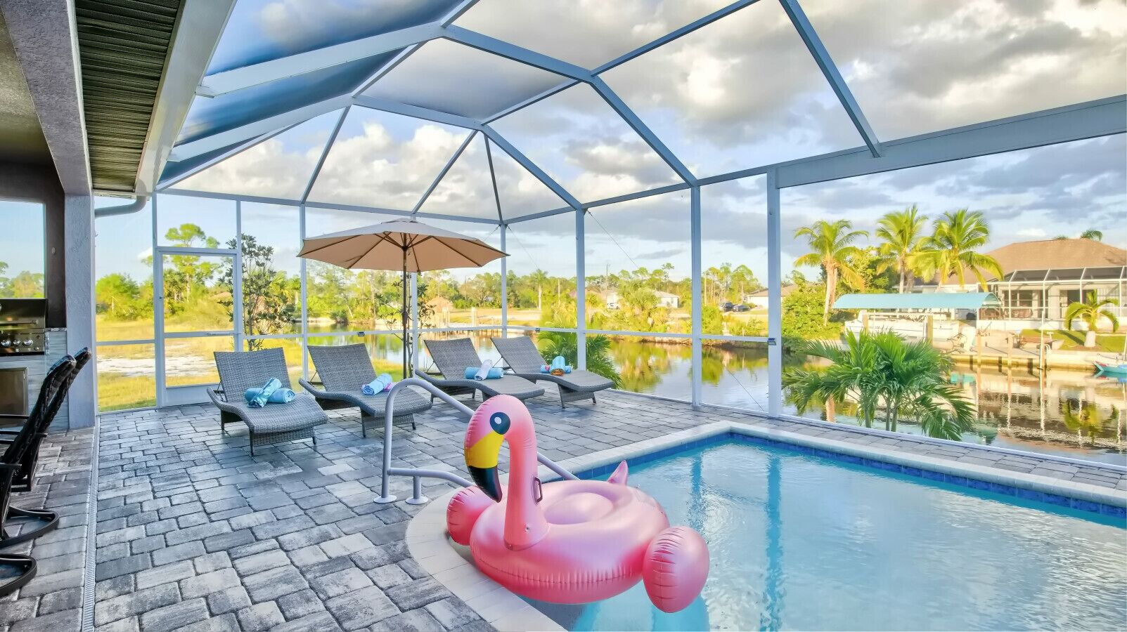 Et oppvarmet basseng