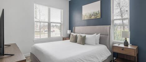 2 soveværelser, skrivebord, strygejern/strygebræt, Wi-Fi