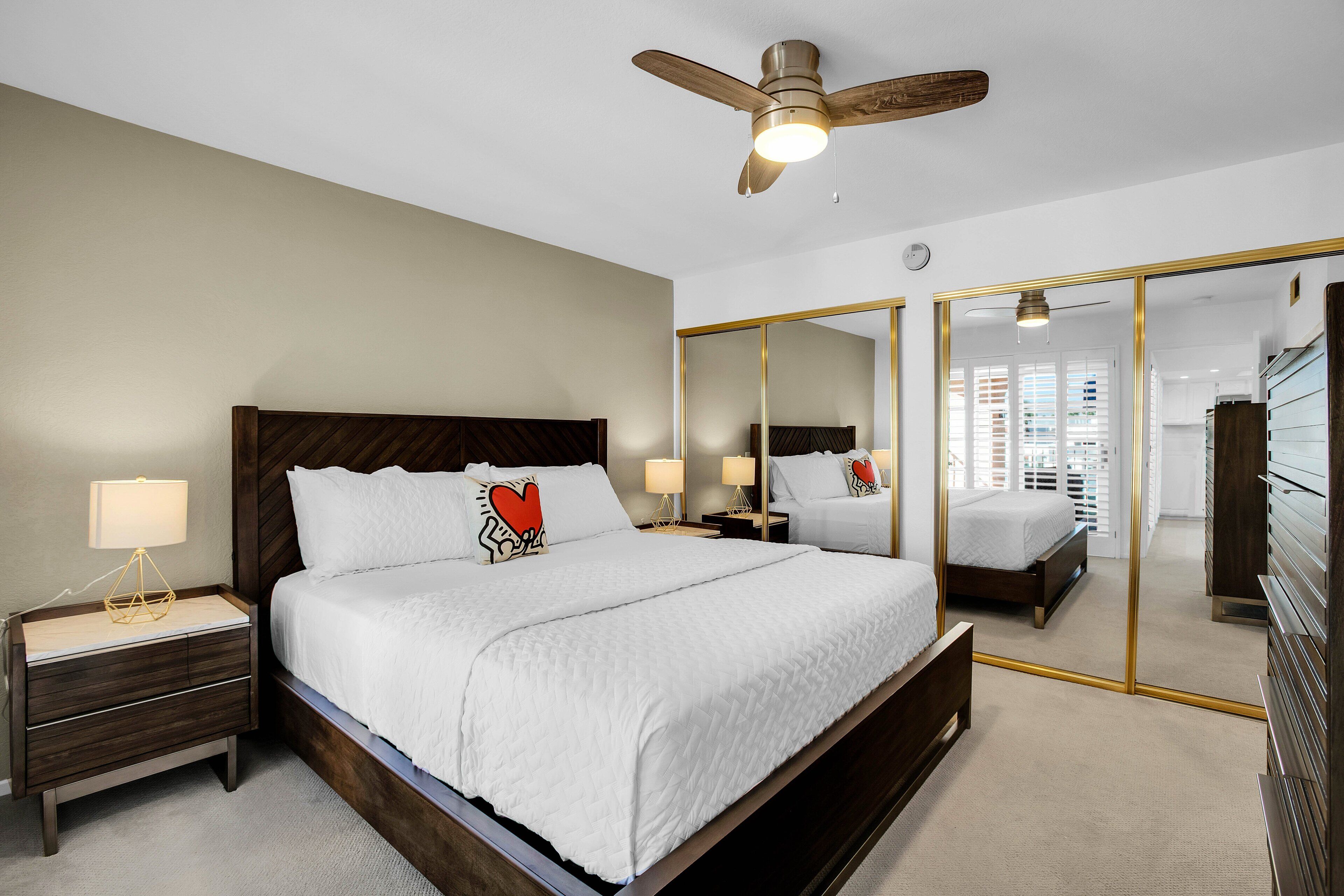 Appartement, Meerdere bedden, balkon, uitzicht op bergen (Deauville 613) | Individueel gedecoreerd, individueel gemeubileerd, beddengoed