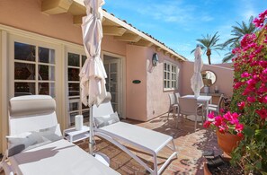 House, Multiple Beds, Balcony, Pool View (Deauville 413) | Outdoor dining - Keith Haring Inspired 2BD Deauville (Palm Springs)