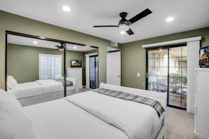 Appart'hôtel, plusieurs lits, patio, vue jardin (Parocela D27) | Décoration personnalisée, ameublement personnalisé, draps fournis