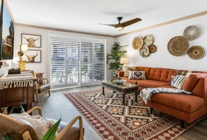 Condo, Multiple Beds, Patio, Garden View (Parocela P111) | Living area - Mesquite Oasis Haven (Palm Springs)