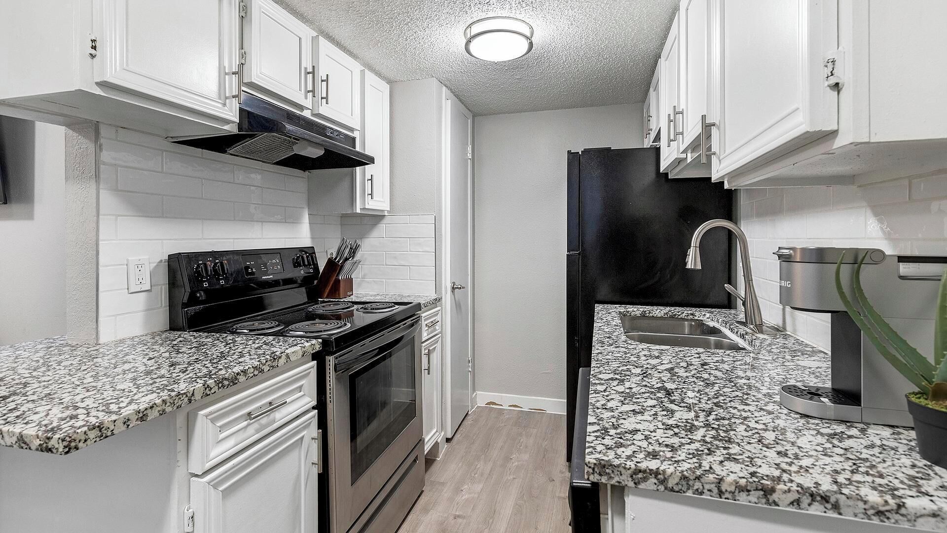 Fridge, dining tables