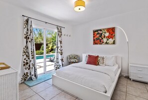 House, Multiple Beds, Pool Access, Pool View (San Miguel) | 2 bedrooms, individually decorated, individually furnished, bed sheets - Cozy Desert Bungalow (Palm Springs)