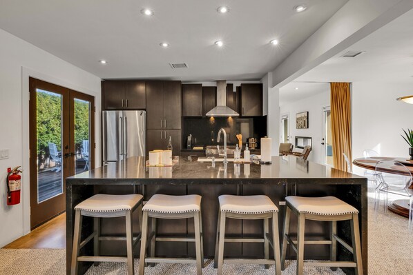 House, Multiple Beds, Pool Access, Pool View (Sunny Dunes) | Private kitchen - Mid-Century Elegance & Fun in Tahquitz River Estates (Palm Springs)