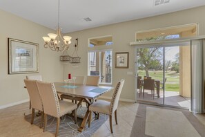 House, Multiple Beds, Patio, Garden View (Alda) | Dining - Golfing & Festival Lover's Paradise (Indio)