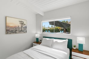 Maison, plusieurs lits, accès piscine, vue piscine (Milben) | Décoration personnalisée, ameublement personnalisé, draps fournis