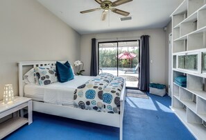 Huis, Meerdere bedden, toegang tot zwembad, uitzicht op zwembad (Via Escuela 3) | Individueel gedecoreerd, individueel gemeubileerd, beddengoed