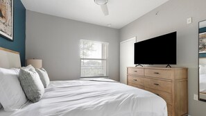 1 غرفة نوم ومكتب ومكواة/لوح كي وواي فاي