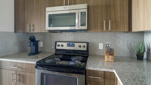 Fridge, dining tables