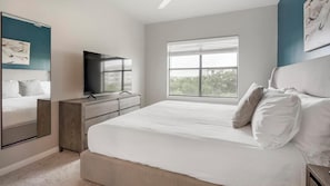 2 bedrooms, desk, iron/ironing board, WiFi
