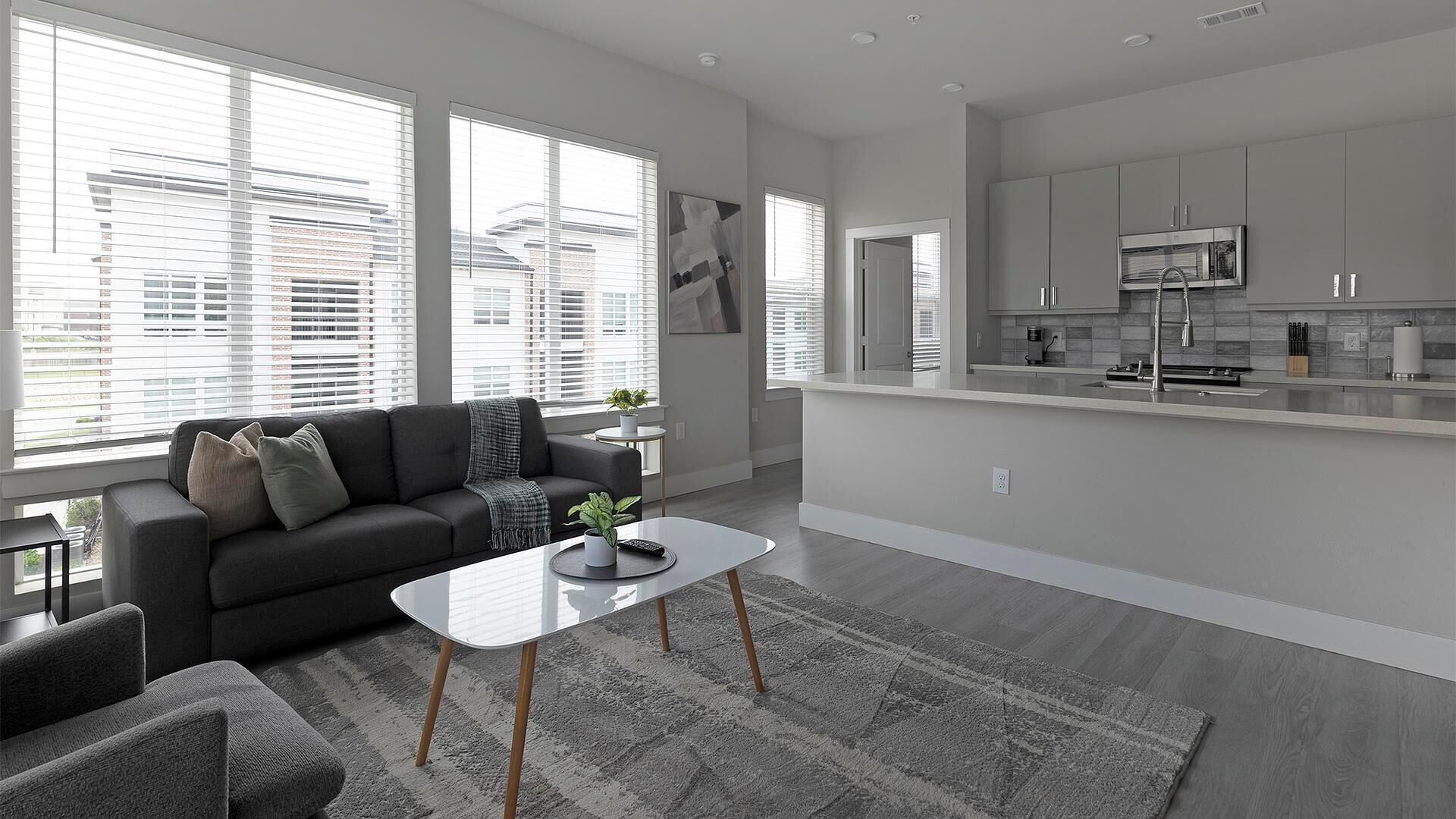 Fridge, dining tables