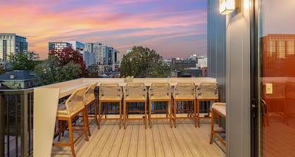Luxe-rooftop Echo-private Deck-4 Mins Broadway
