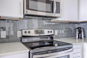 Fridge, dining tables