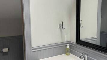 Towels, soap, toilet paper