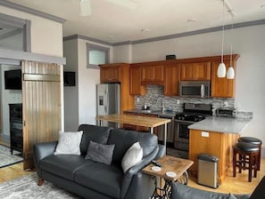 Living area - Historic Market St Apartment (Corning)