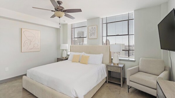 1 bedroom, desk, iron/ironing board, WiFi