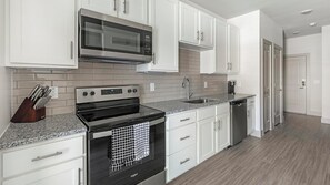 Fridge, dining tables