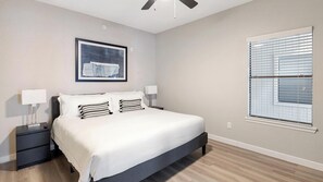 1 bedroom, desk, iron/ironing board, WiFi - Landing | Chic 1BD, Gym, Courtyard (Fort Worth)