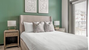 1 غرفة نوم ومكتب ومكواة/لوح كي وواي فاي