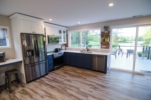 Microwave, oven, stovetop, dishwasher