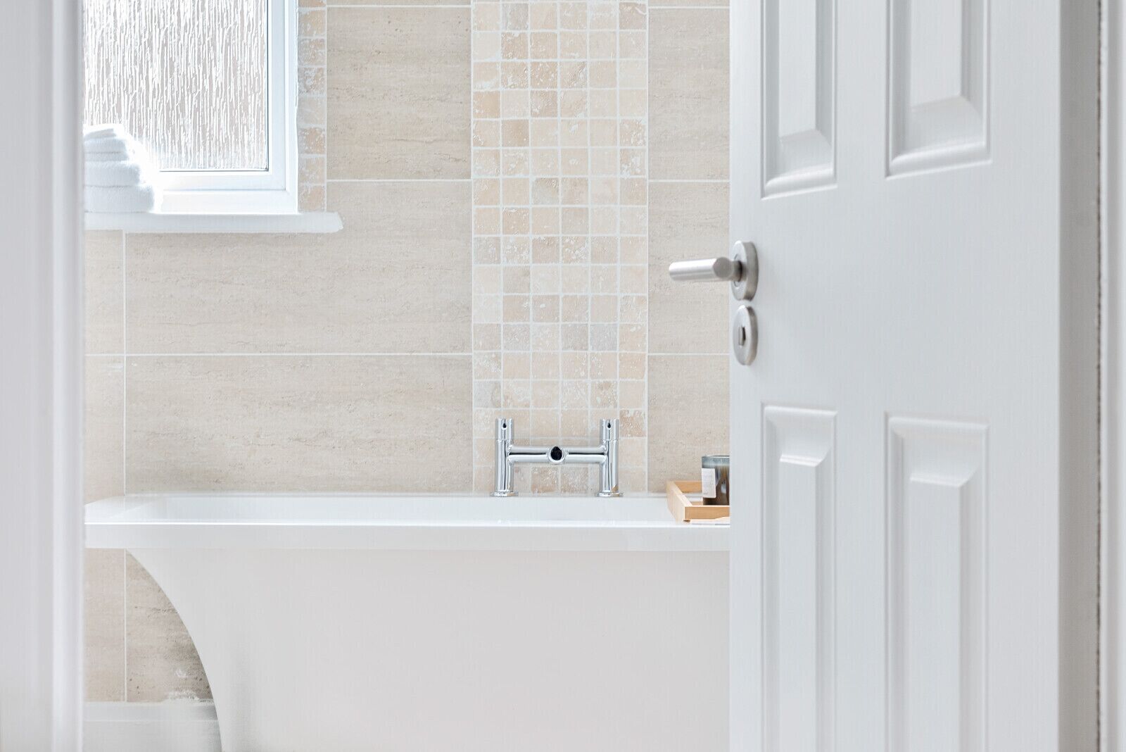 Towels, soap, toilet paper