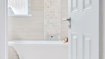 Towels, soap, toilet paper