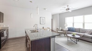 Smart TV - Landing | Stylish 2BD, Clubhouse, Rooftop Lounge (Fort Worth)
