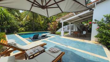 Junior Suite, Private Pool, Garden View | Terrace/patio