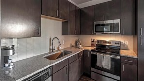Fridge, dining tables