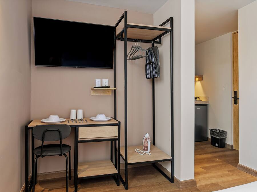 Premium Studio Suite | Down comforters, memory foam beds, desk, laptop workspace