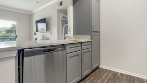 Fridge, dining tables