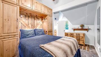 Decoración personalizada, muebles diferentes y ropa de cama