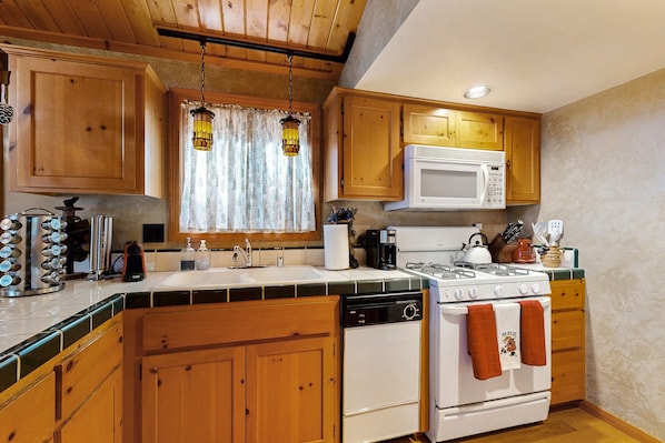 Cabin, Multiple Beds, Pool Access, Mountain View (630) | Private kitchen | Coffee/tea maker