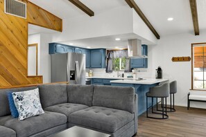 Cabin, Multiple Beds, Pool Access, Mountain View (2568 ) | Living area | Fireplace