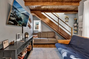 Cabin, Multiple Beds, Pool Access, Mountain View (VC618) | Living area | Fireplace