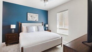 2 bedrooms, desk, iron/ironing board, WiFi