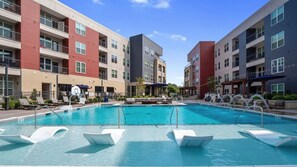 Pool - Landing | Chic 1BD, Courtyard, Clubhouse (Chesterfield)